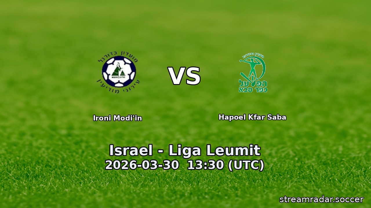Ironi Modi'in vs Hapoel Kfar Saba