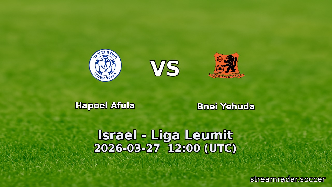 Hapoel Afula vs Bnei Yehuda