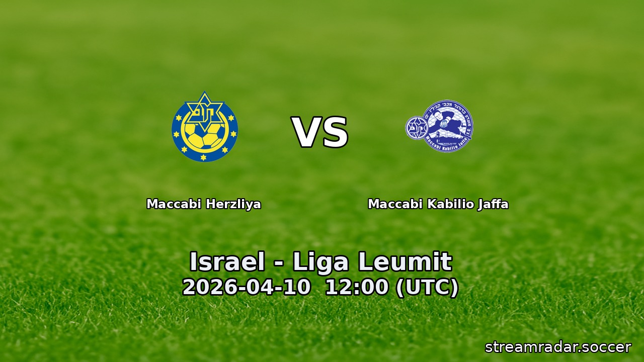 Maccabi Herzliya vs Maccabi Kabilio Jaffa