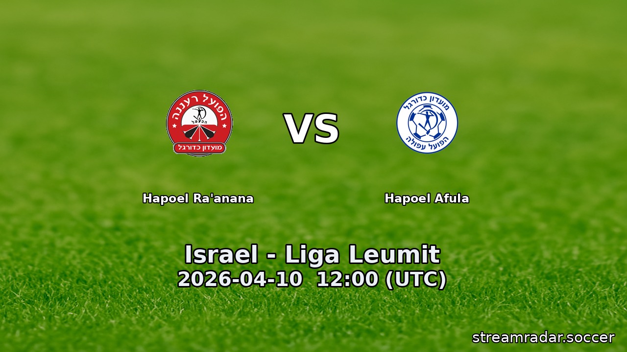 Hapoel Ra'anana vs Hapoel Afula