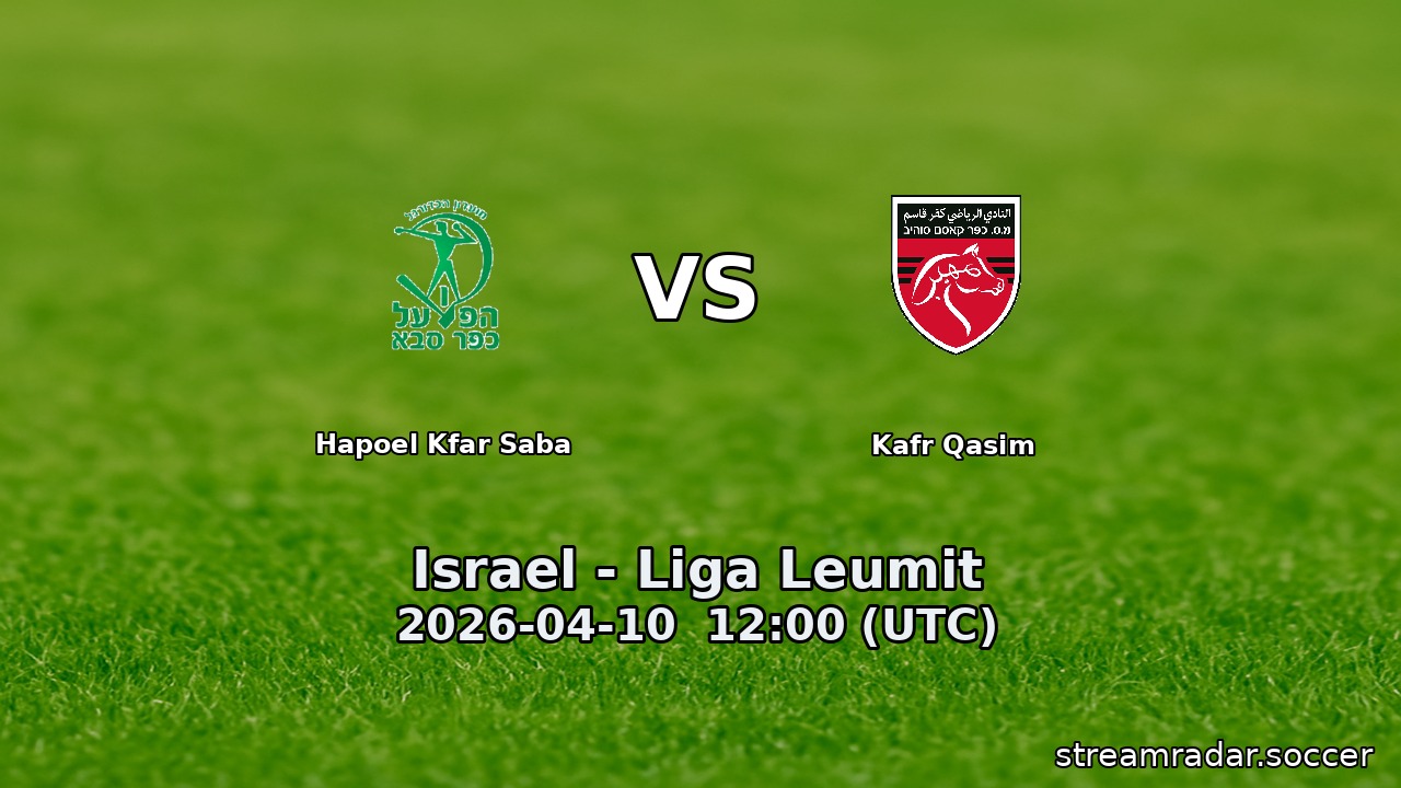 Hapoel Kfar Saba vs Kafr Qasim