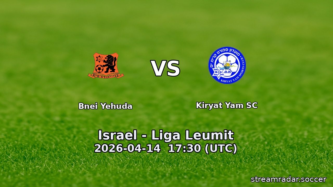Bnei Yehuda vs Kiryat Yam SC