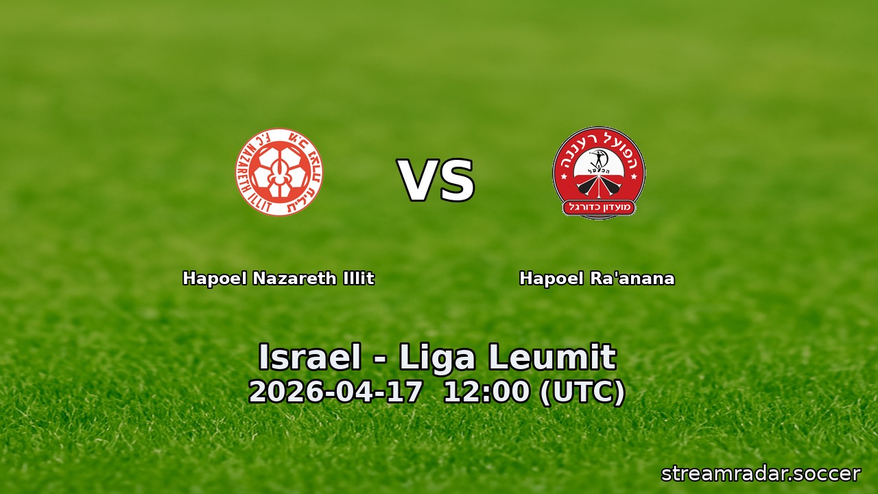 Hapoel Nazareth Illit vs Hapoel Ra'anana