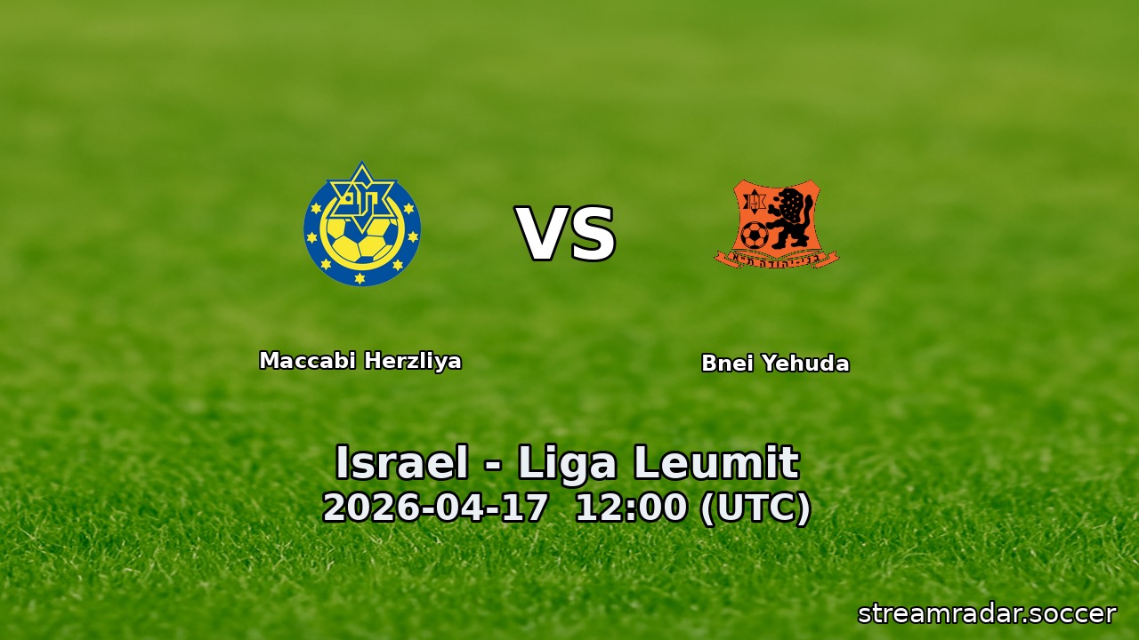 Maccabi Herzliya vs Bnei Yehuda