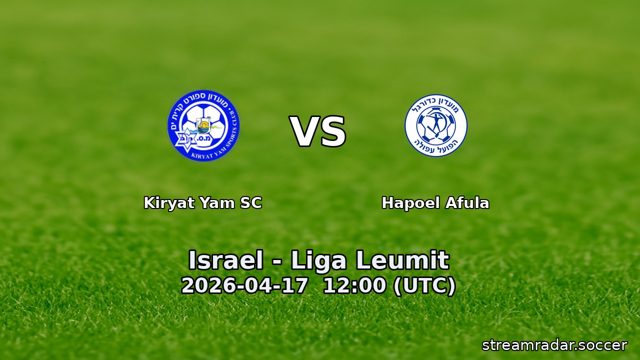 Kiryat Yam SC vs Hapoel Afula