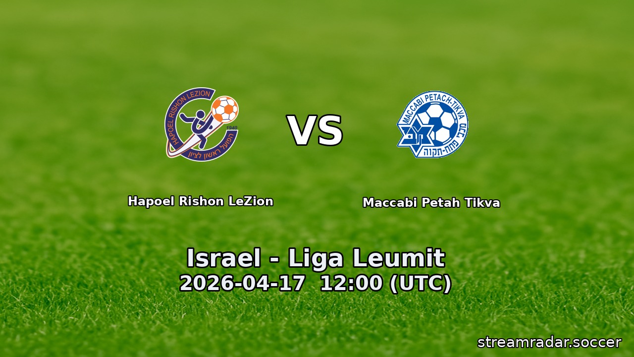 Hapoel Rishon LeZion vs Maccabi Petah Tikva