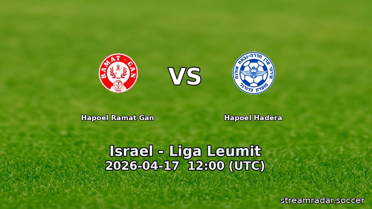 Hapoel Ramat Gan vs Hapoel Hadera