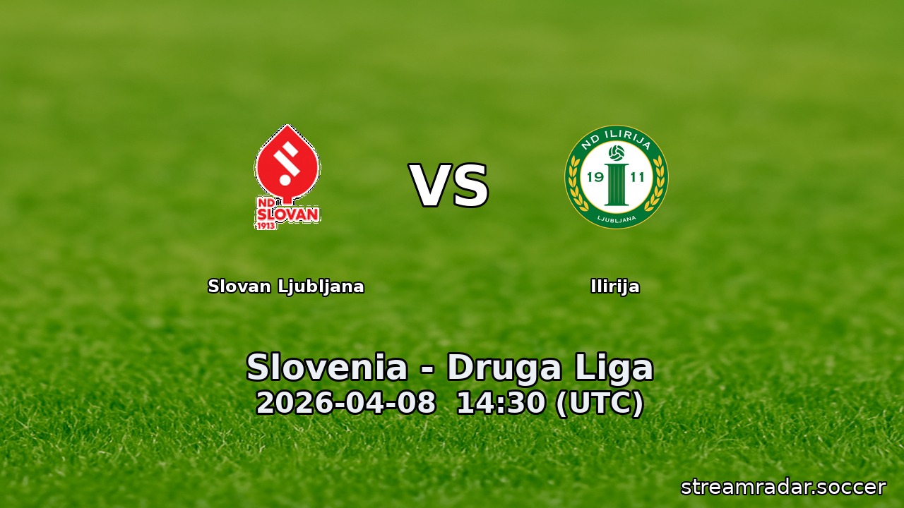 Slovan Ljubljana vs Ilirija