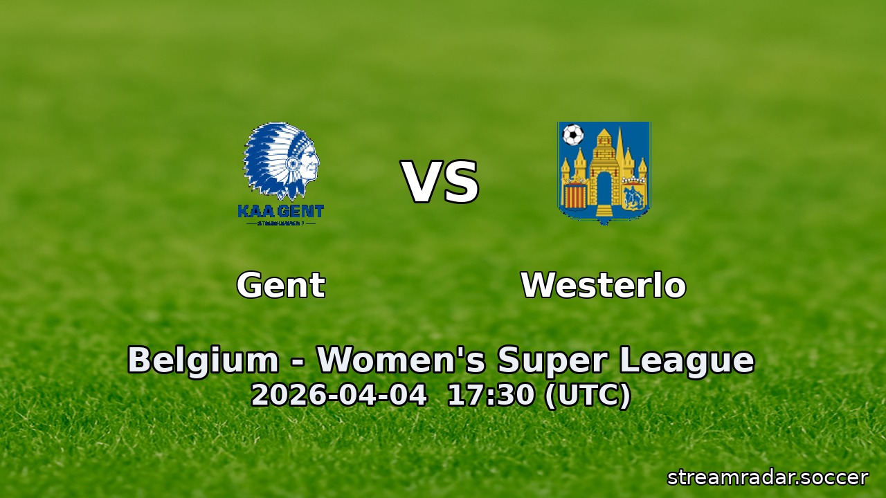 Gent vs Westerlo