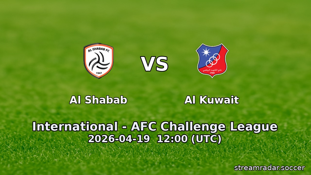 Al Shabab vs Al Kuwait