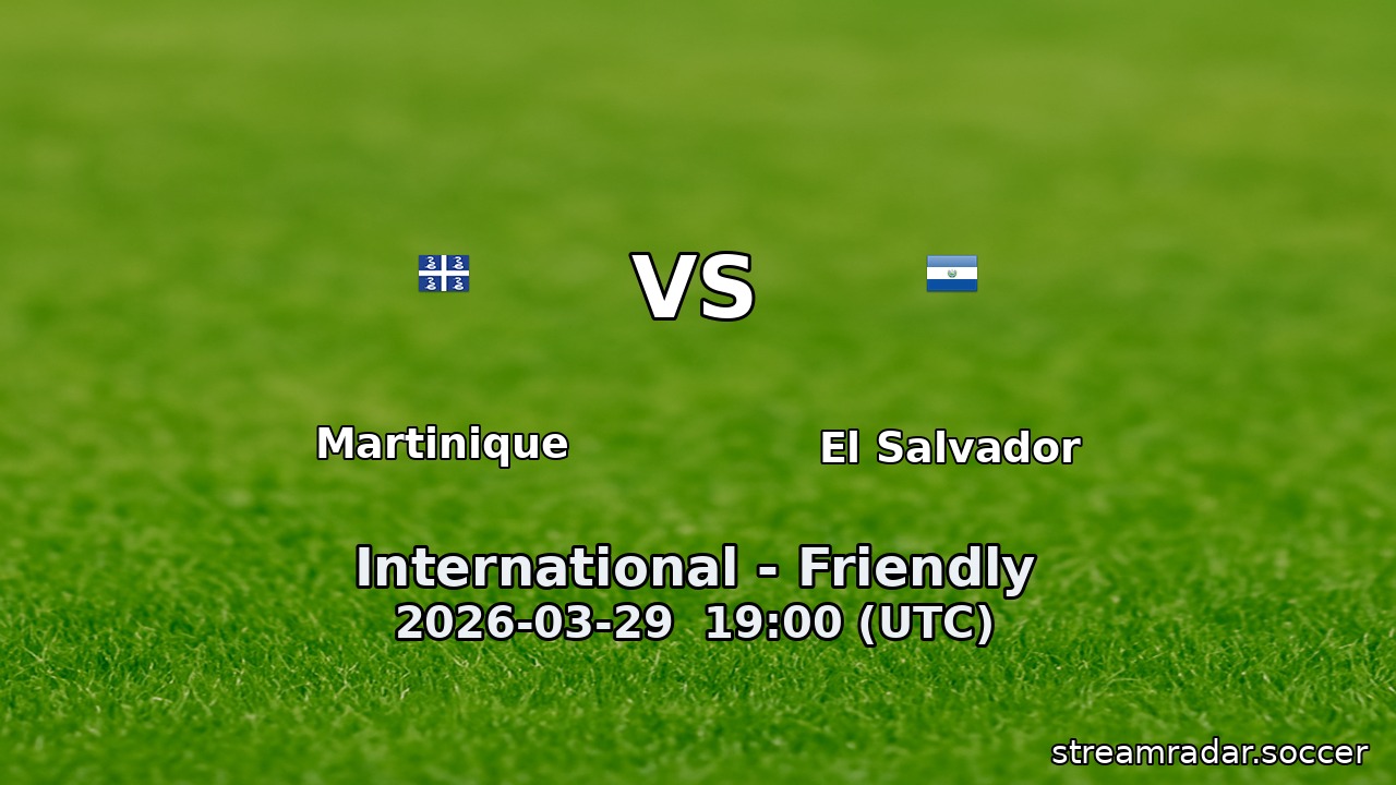 Martinique vs El Salvador