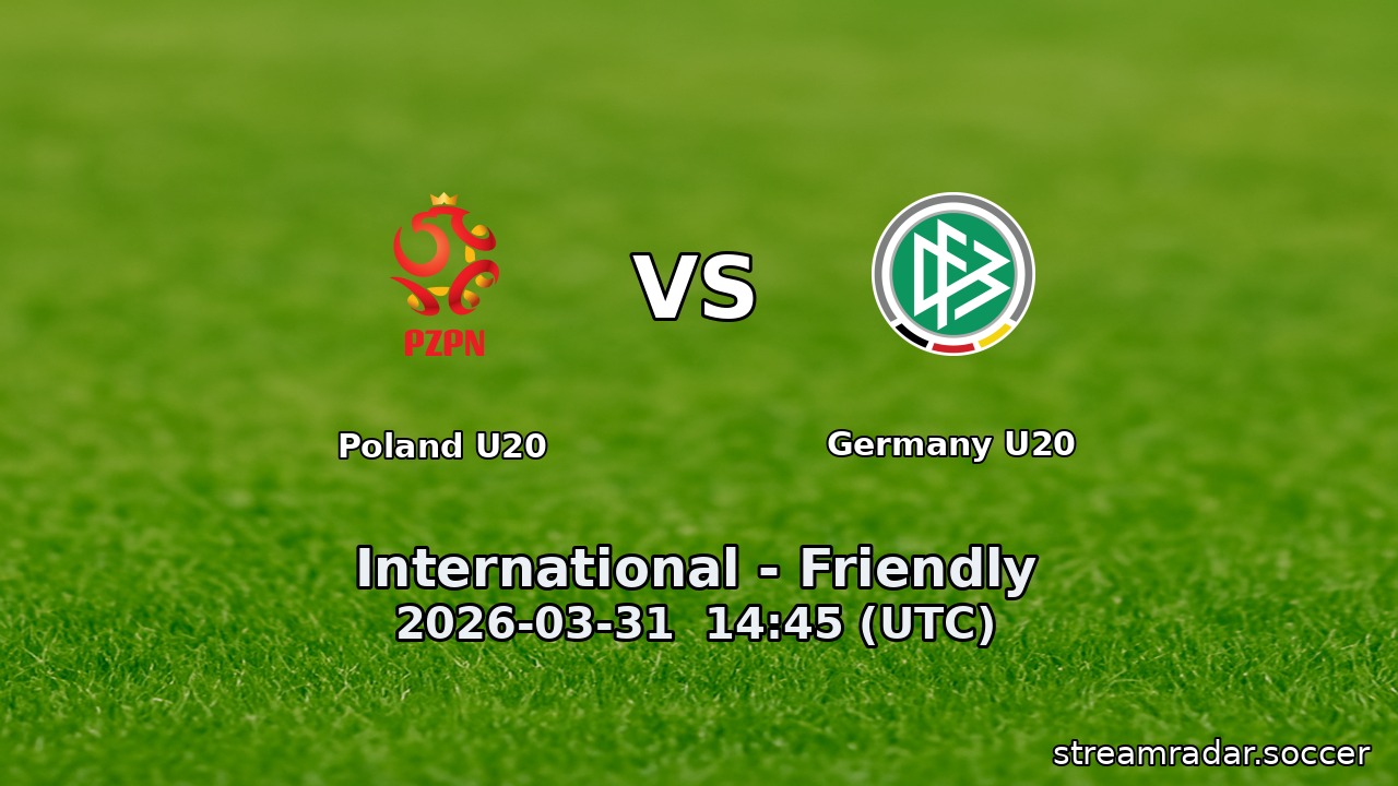 Poland U20 vs Germany U20