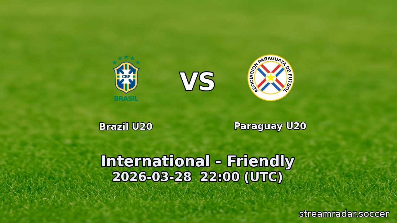 Brazil U20 vs Paraguay U20