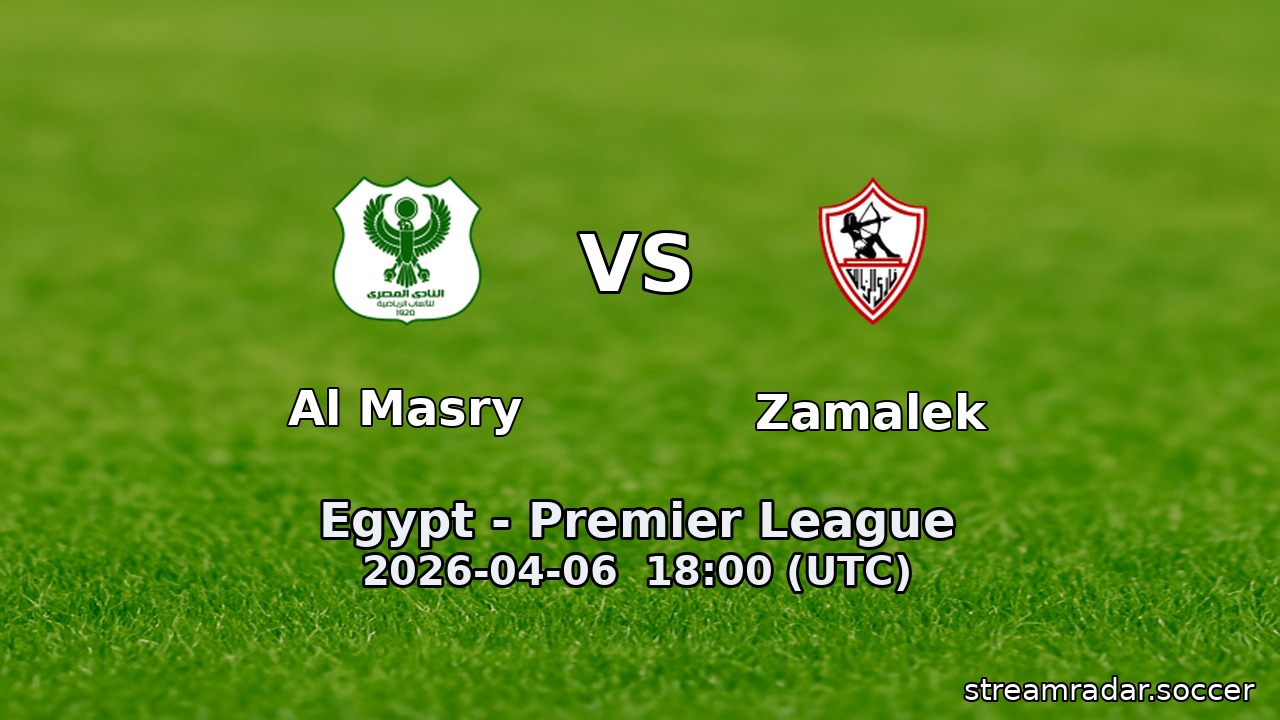 Al Masry vs Zamalek