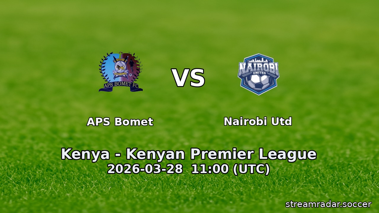 APS Bomet vs Nairobi Utd