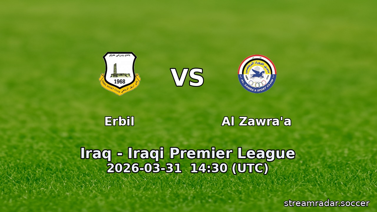 Erbil vs Al Zawra'a
