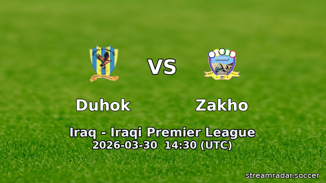 Duhok vs Zakho