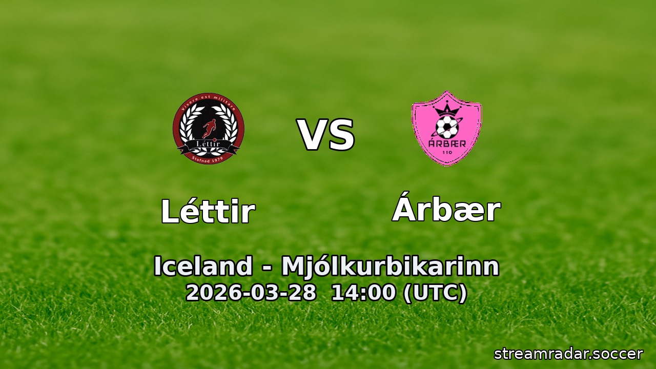 Léttir vs Árbær