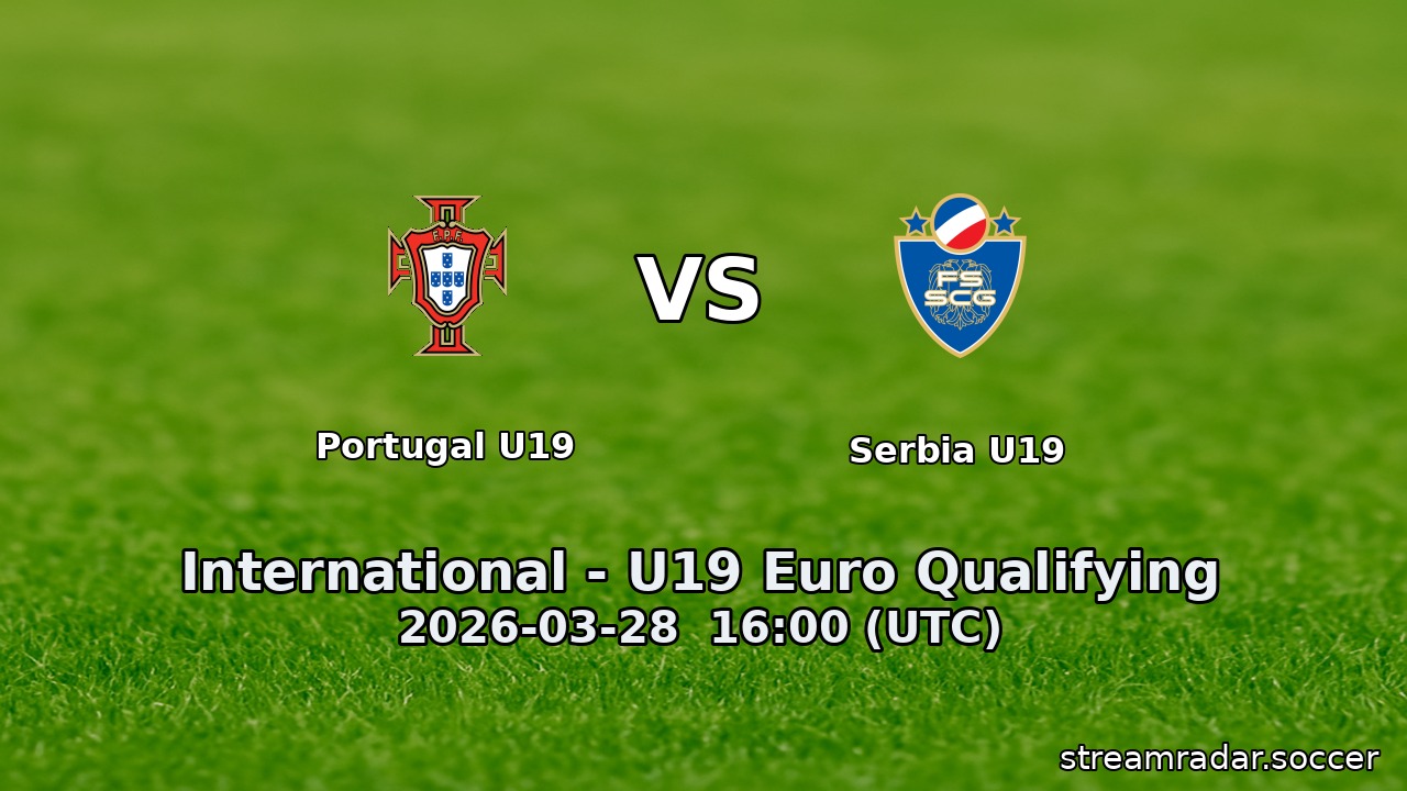 Portugal U19 vs Serbia U19
