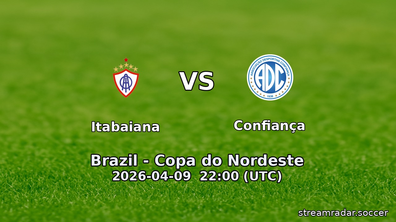 Itabaiana vs Confiança