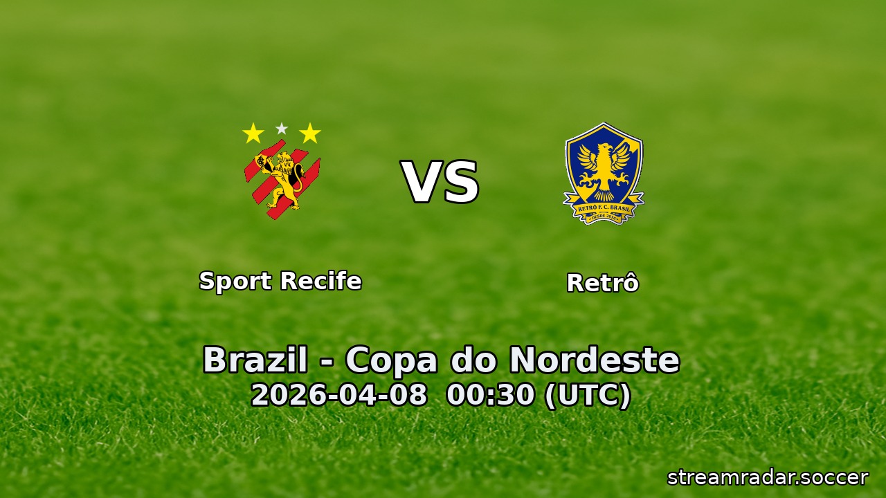 Sport Recife vs Retrô