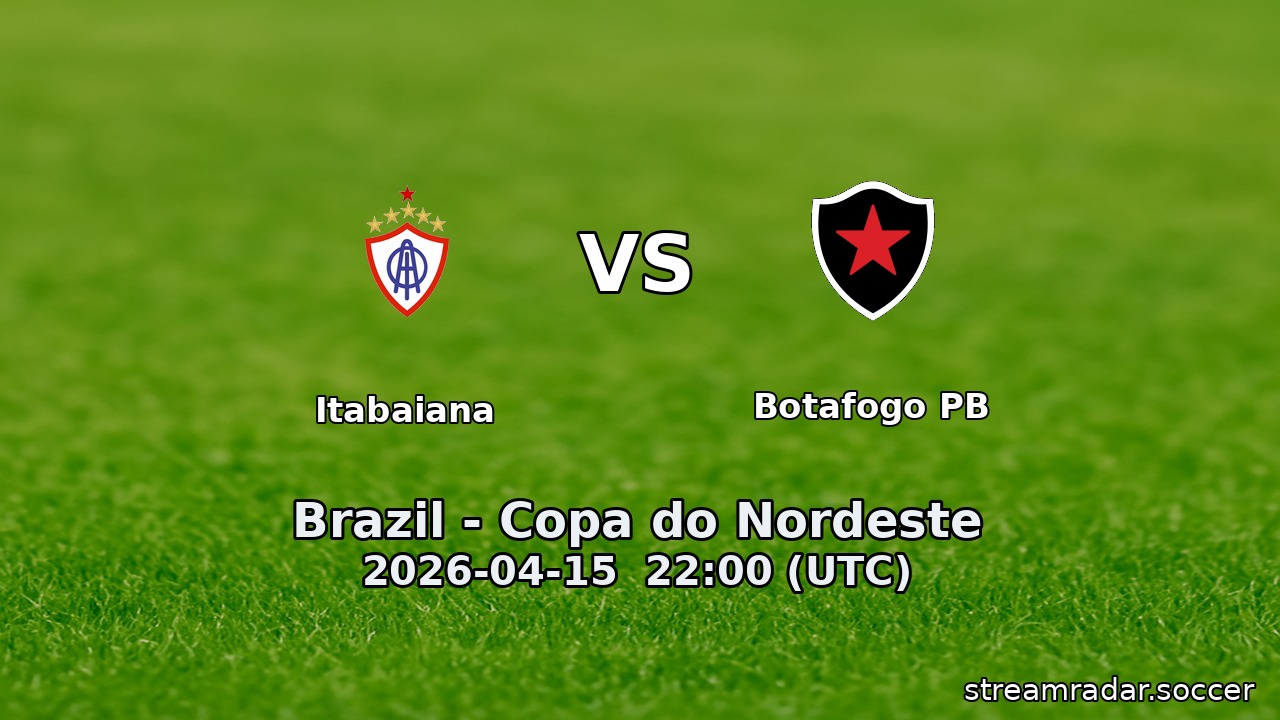 Itabaiana vs Botafogo PB