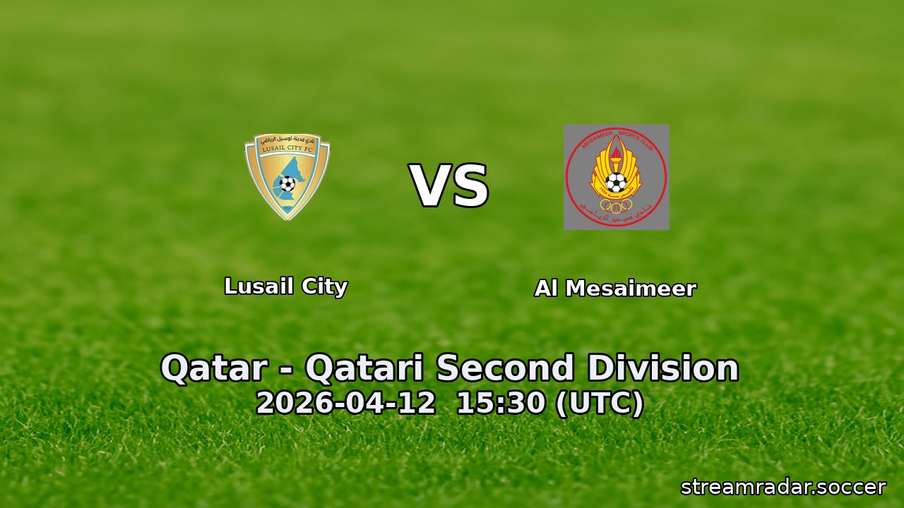 Lusail City vs Al Mesaimeer