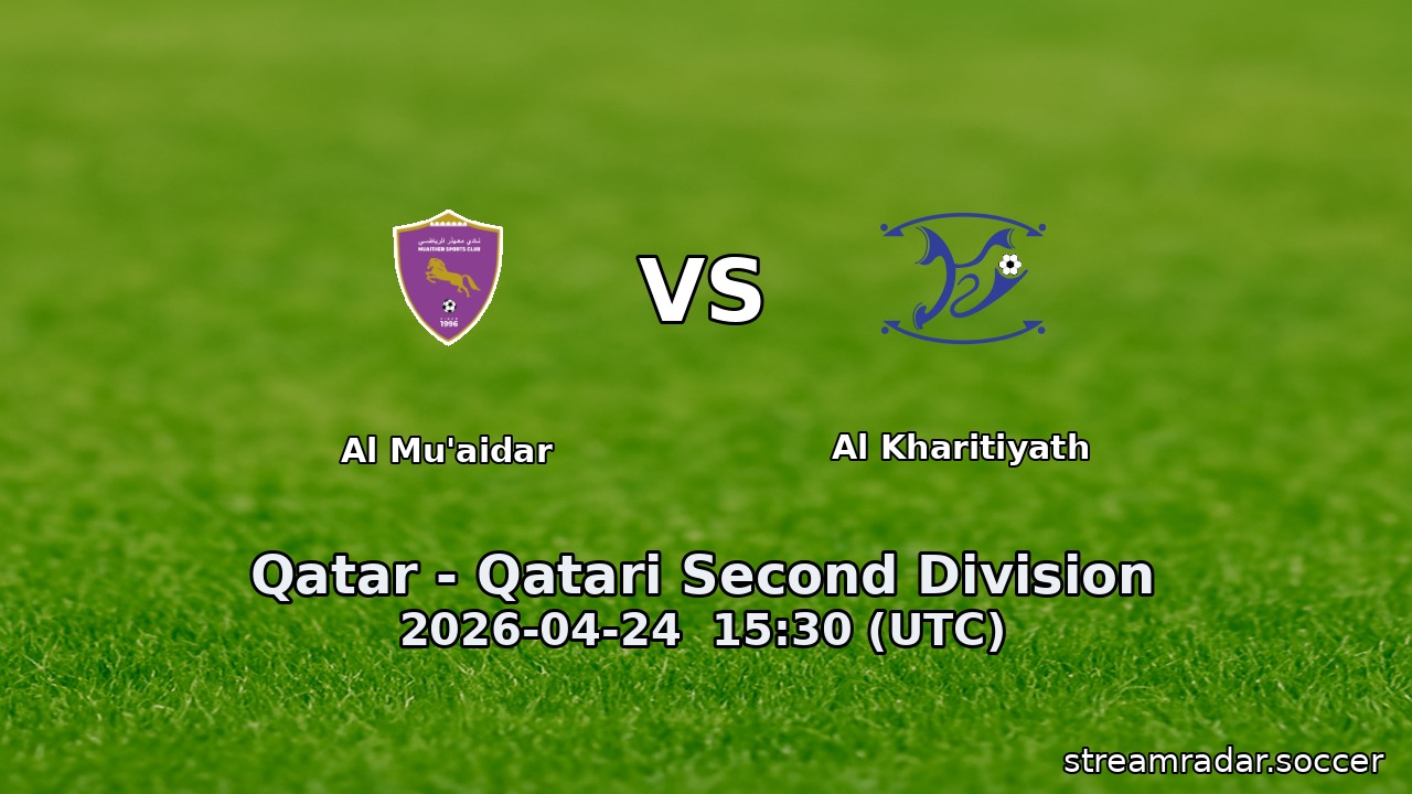 Al Mu'aidar vs Al Kharitiyath