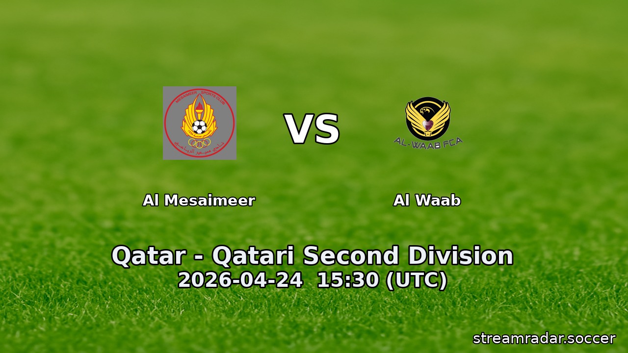 Al Mesaimeer vs Al Waab