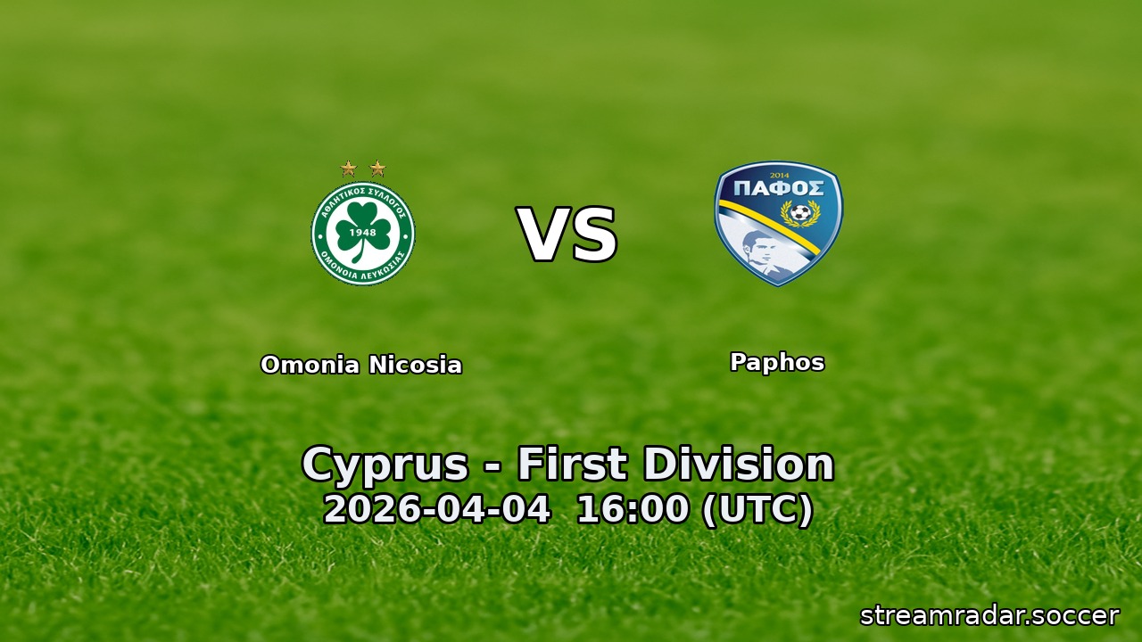 Omonia Nicosia vs Paphos