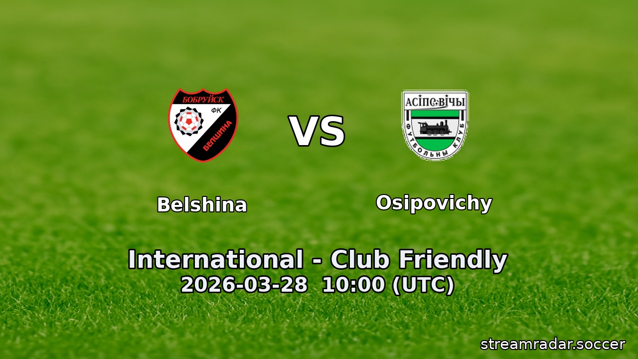 Belshina vs Osipovichy