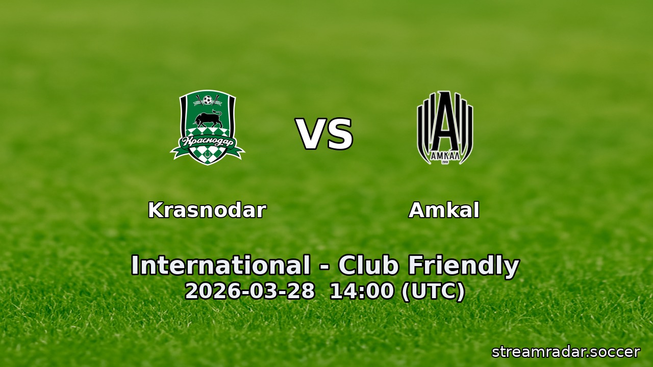 Krasnodar vs Amkal