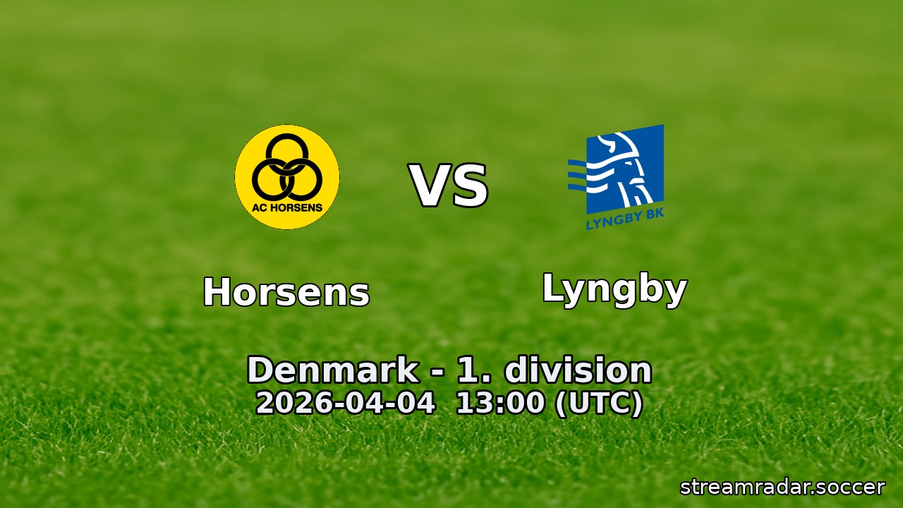 Horsens vs Lyngby