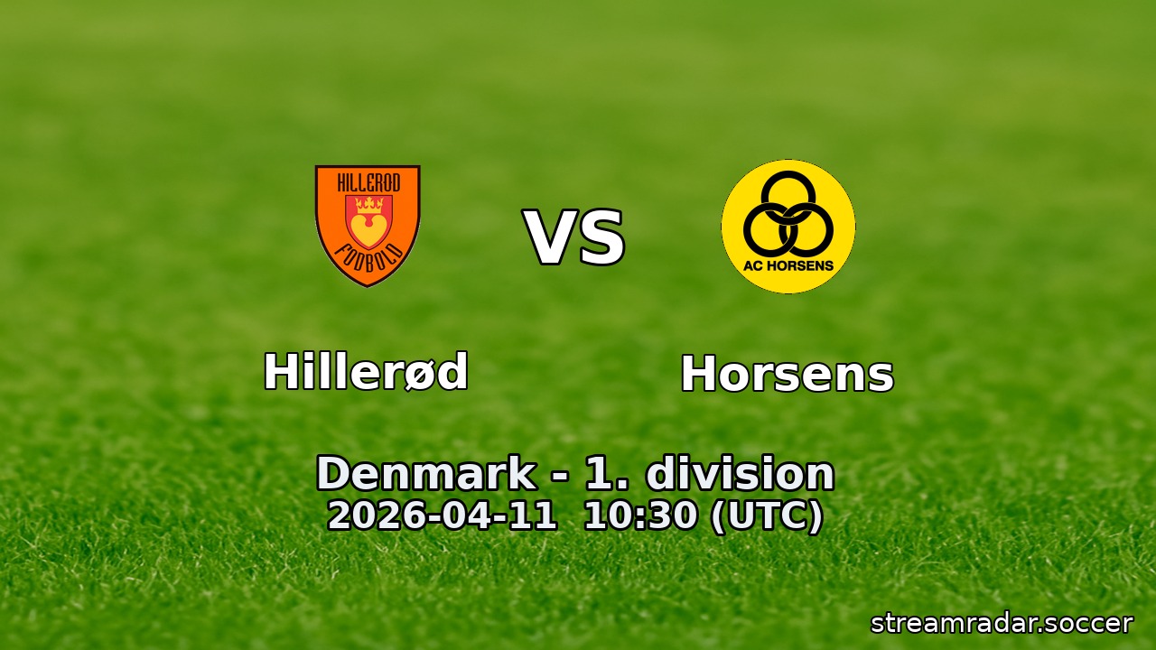 Hillerød vs Horsens