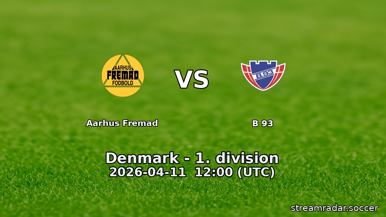 Aarhus Fremad vs B 93