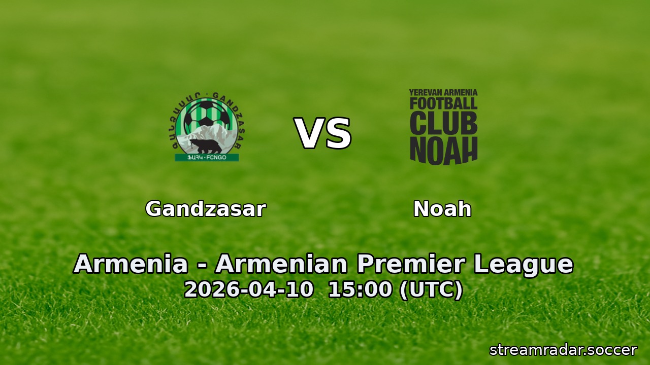 Gandzasar vs Noah