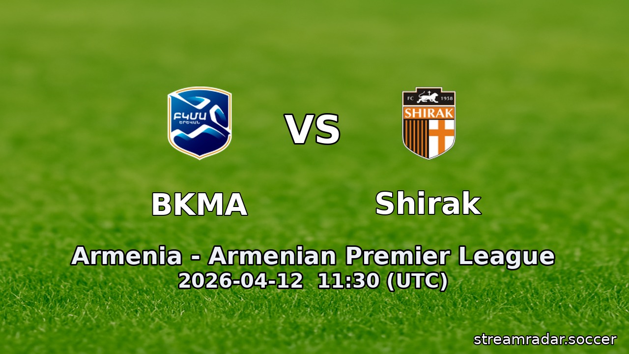 BKMA vs Shirak