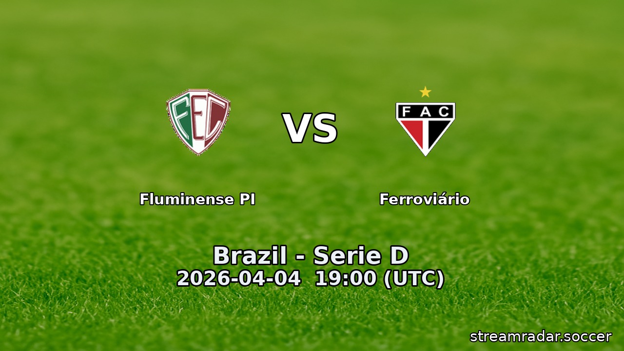 Fluminense PI vs Ferroviário