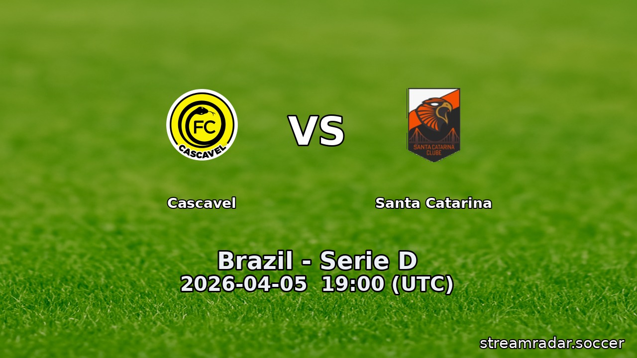 Cascavel vs Santa Catarina