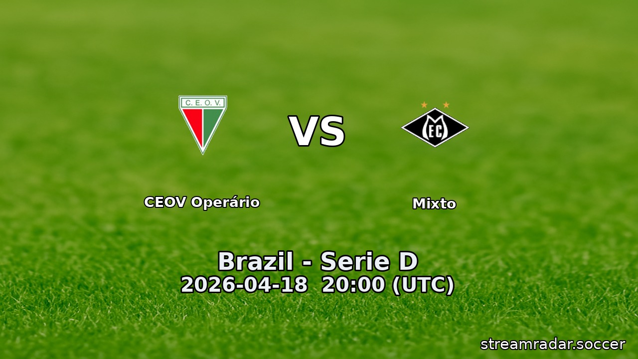 CEOV Operário vs Mixto