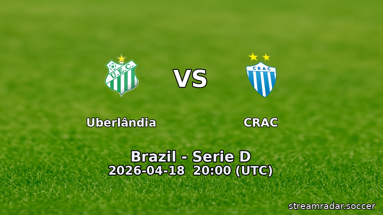 Uberlândia vs CRAC
