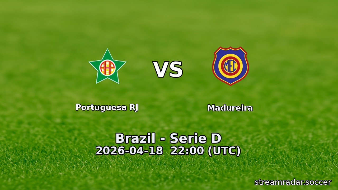 Portuguesa RJ vs Madureira