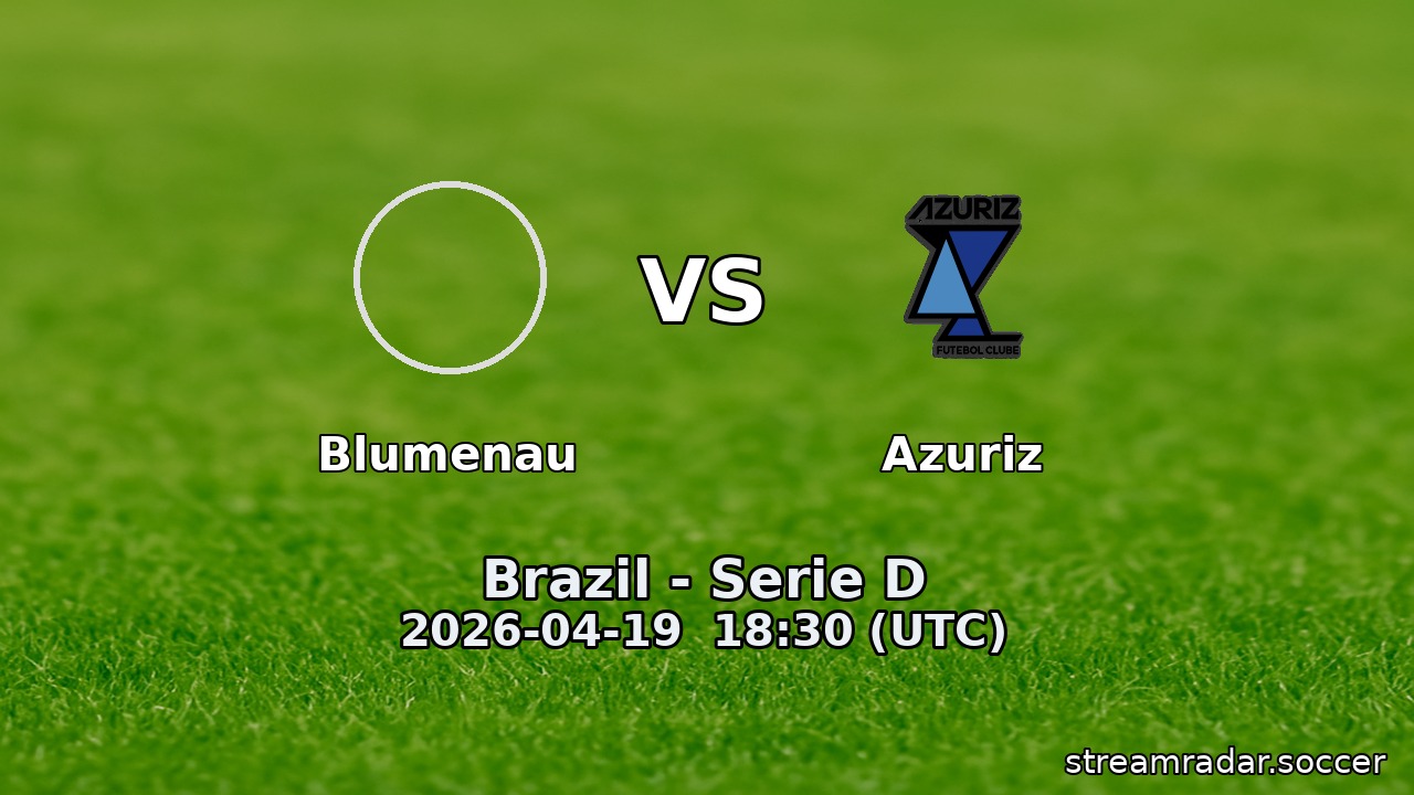 Blumenau vs Azuriz
