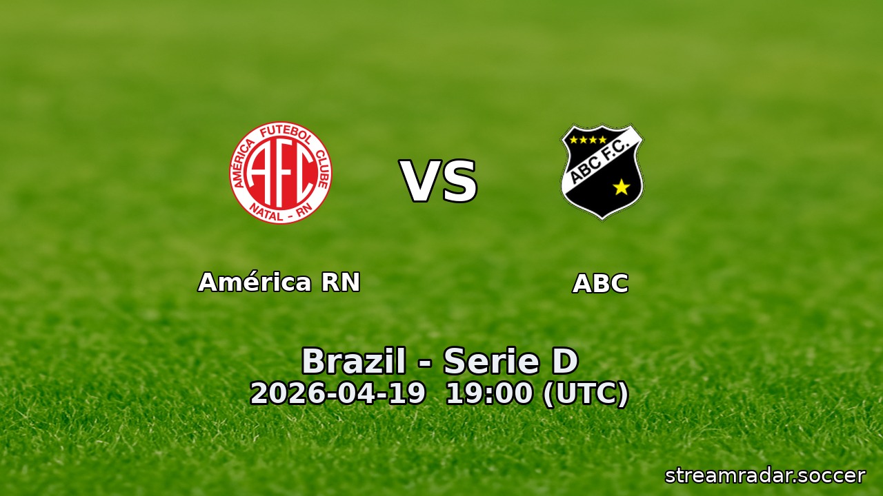 América RN vs ABC