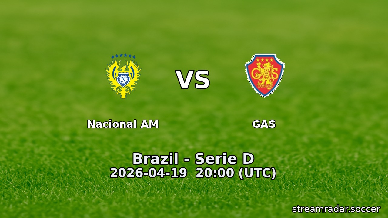 Nacional AM vs GAS