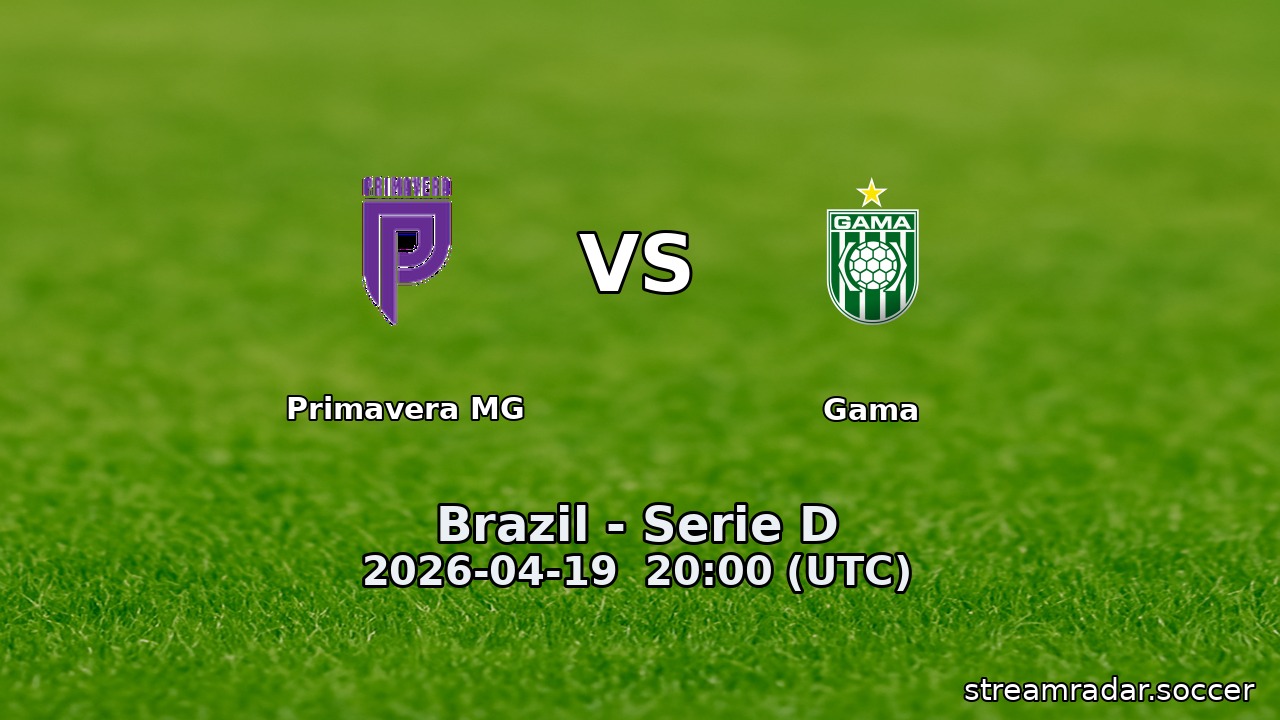 Primavera MG vs Gama