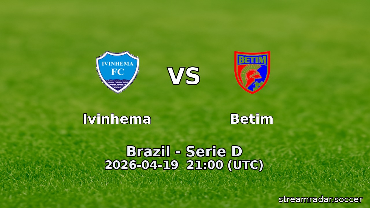 Ivinhema vs Betim