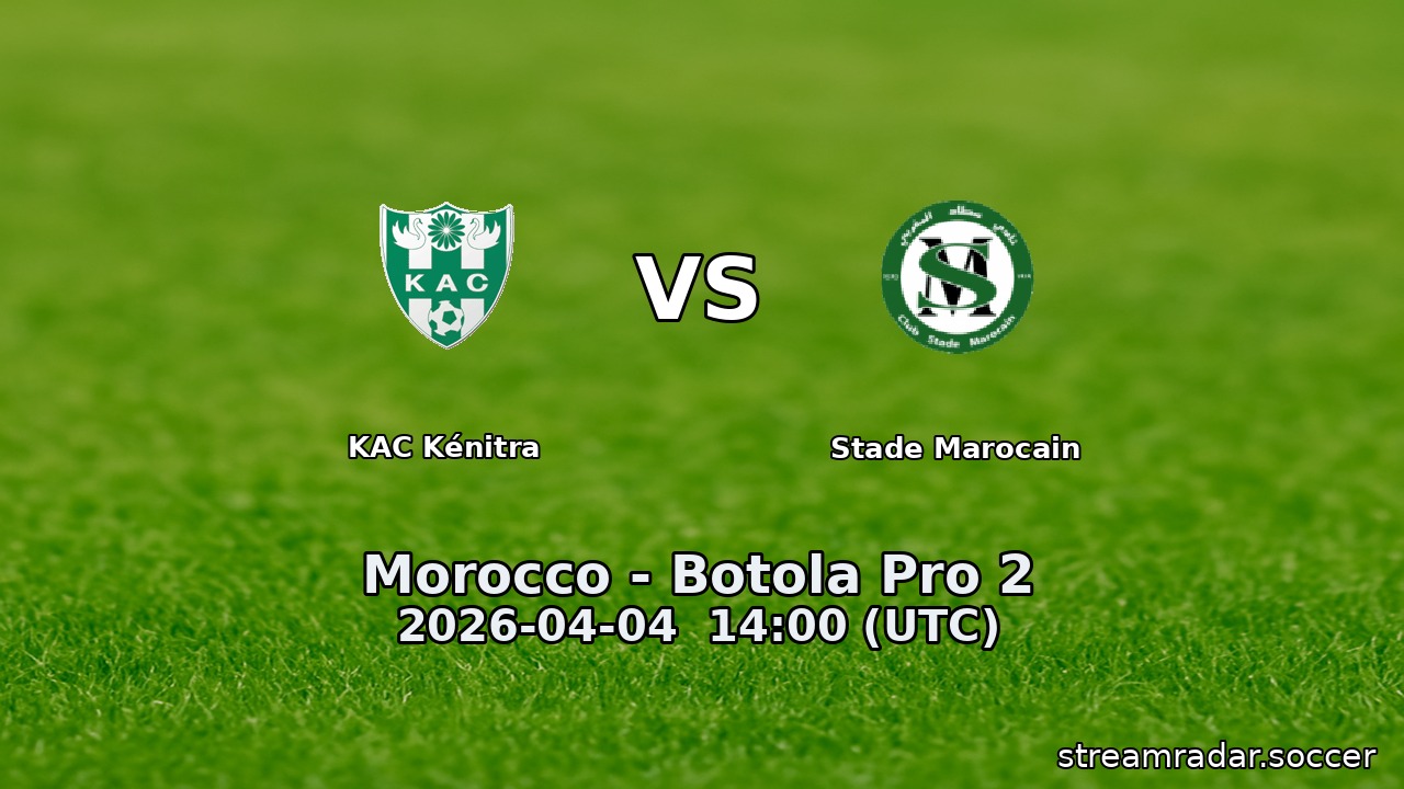 KAC Kénitra vs Stade Marocain