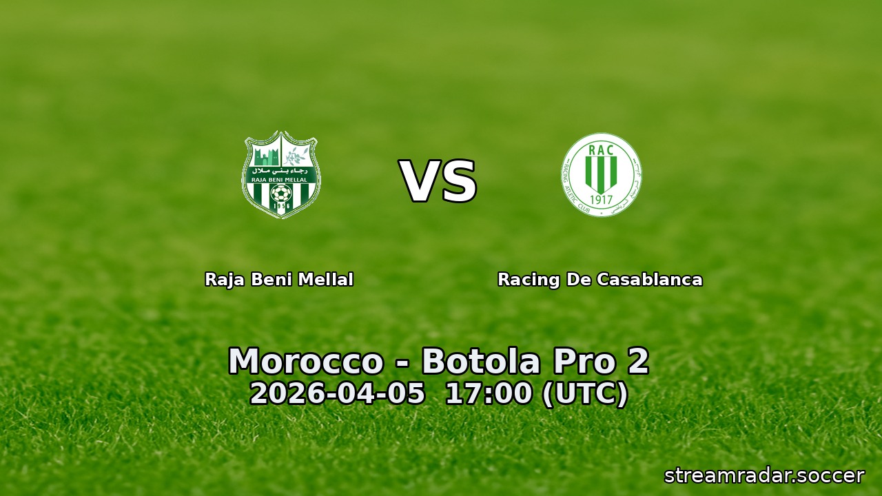 Raja Beni Mellal vs Racing De Casablanca