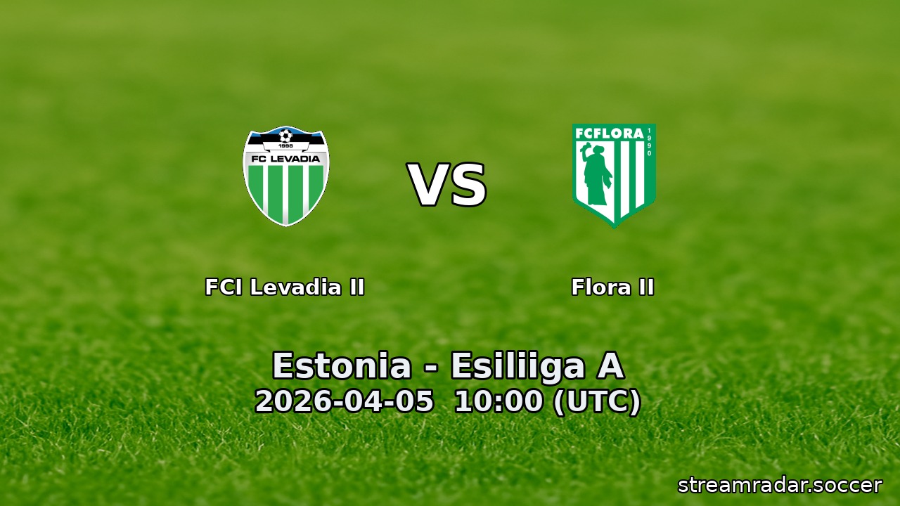 FCI Levadia II vs Flora II